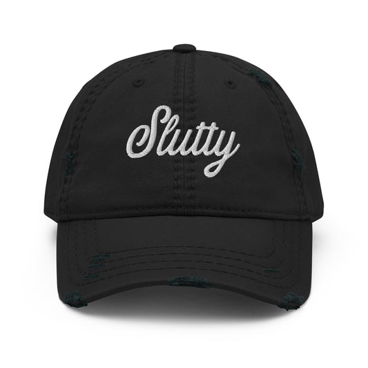 Slutty Distressed Dad Hat