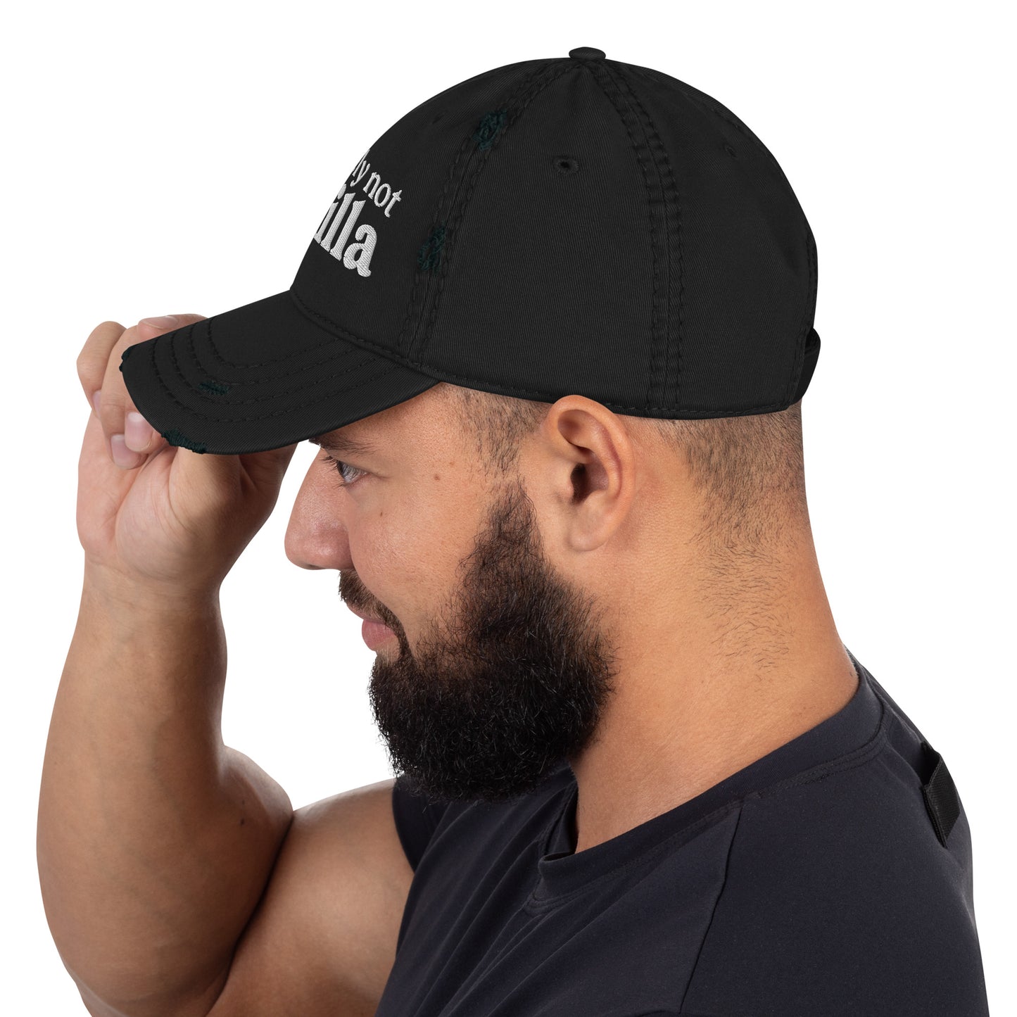 Definitely Not Vanilla Distressed Dad Hat