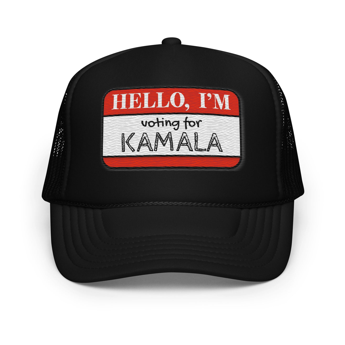 Hello, I'm Voting for Kamala Trucker Hat