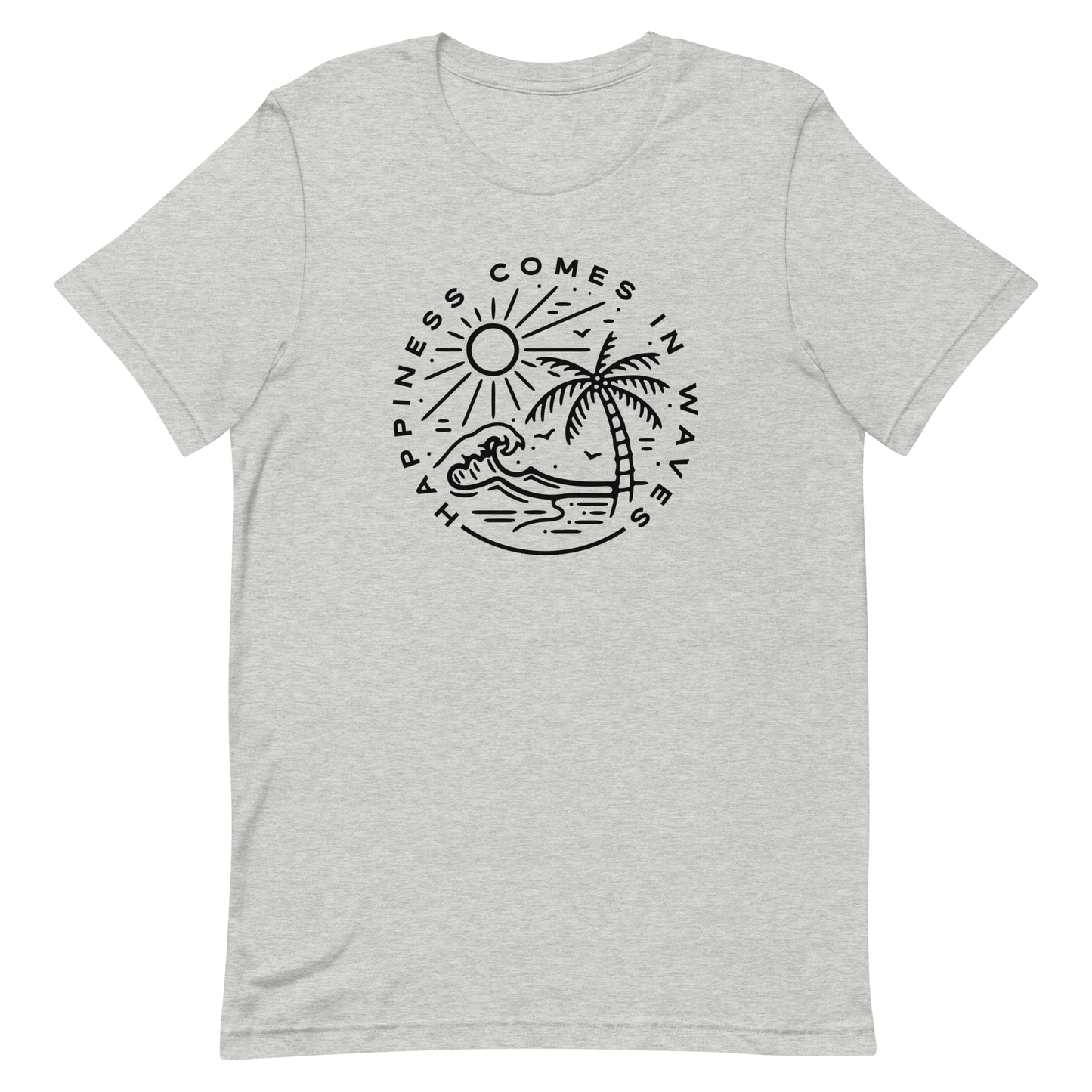 Happiness Comes In Waves Unisex T-Shirt