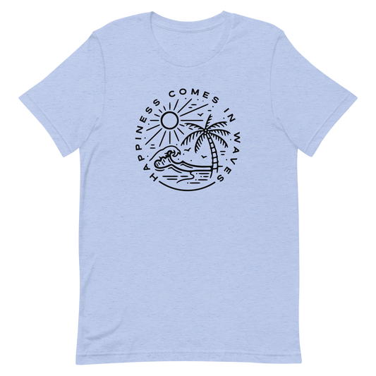 Happiness Comes In Waves Unisex T-Shirt